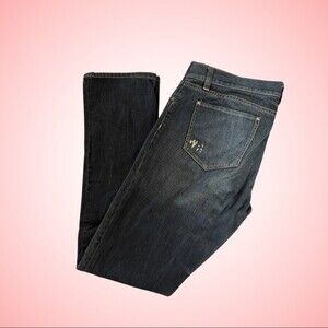 New York & Co Women’s Low Rise Skinny Leg Sz 10 Dark Denim